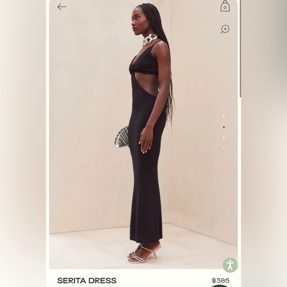 Cult Gaia Black Serita Maxi Dress - Picture 3 of 7